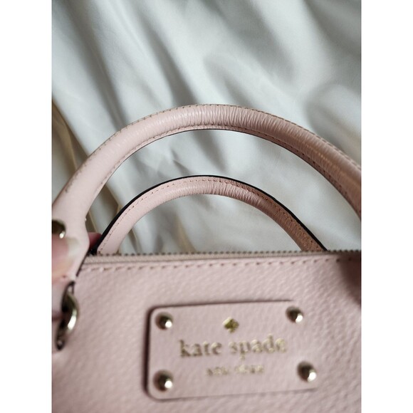 Kate Spade Wellesley Rachelle Satchel Bag Ballet Slipper Pink Leather Handbag - Picture 6 of 16